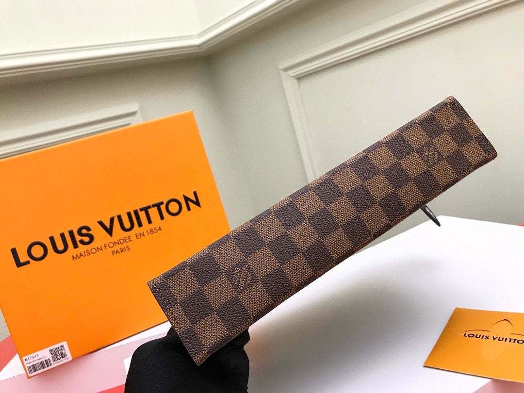 Louis Vuitton Damier Ebène Pochette Voyage Toiletry Pouch Brown Canvas