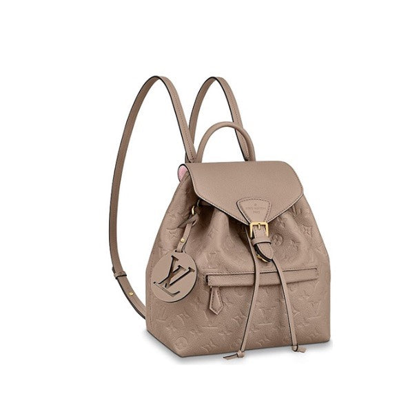 Louis Vuitton Montsouris PM Monogram Empreinte Leather Backpack - Turtledove