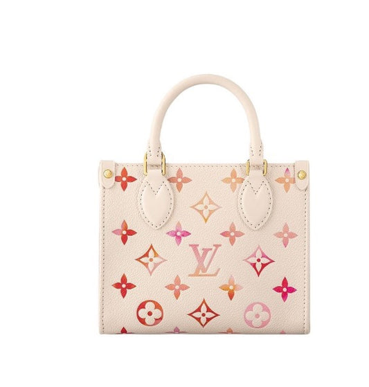 Louis Vuitton Monogram Gradient Petit Sac Plat Mini Tote Bag - Pink/Cream Leather