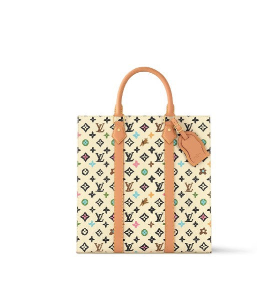 Louis Vuitton Sac Plat PM Monogram Multicolor Canvas Tote Bag