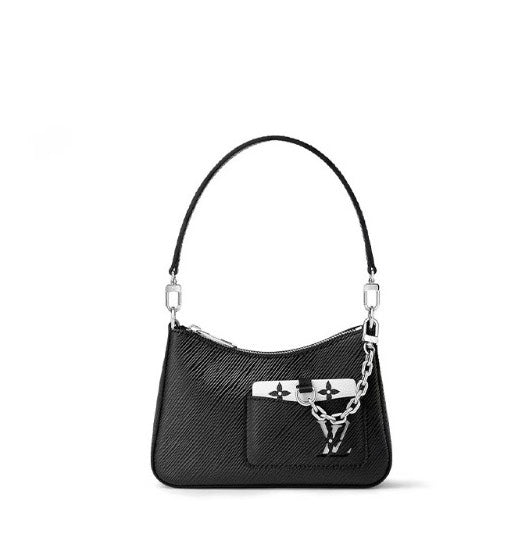 Louis Vuitton Marelle Shoulder Bag Black Epi Leather