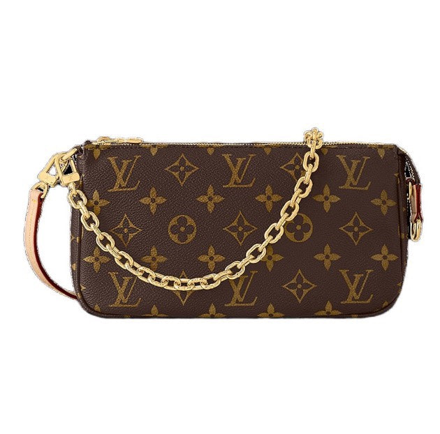 Louis Vuitton Monogram Pochette Accessoires Brown Canvas Bag