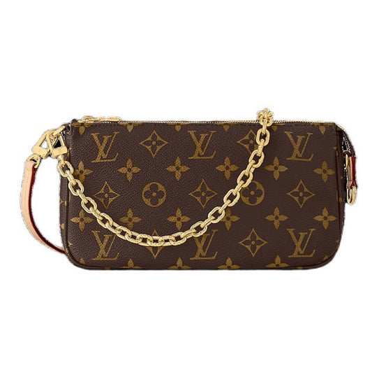 Louis Vuitton Monogram Pochette Accessoires Brown Canvas Bag