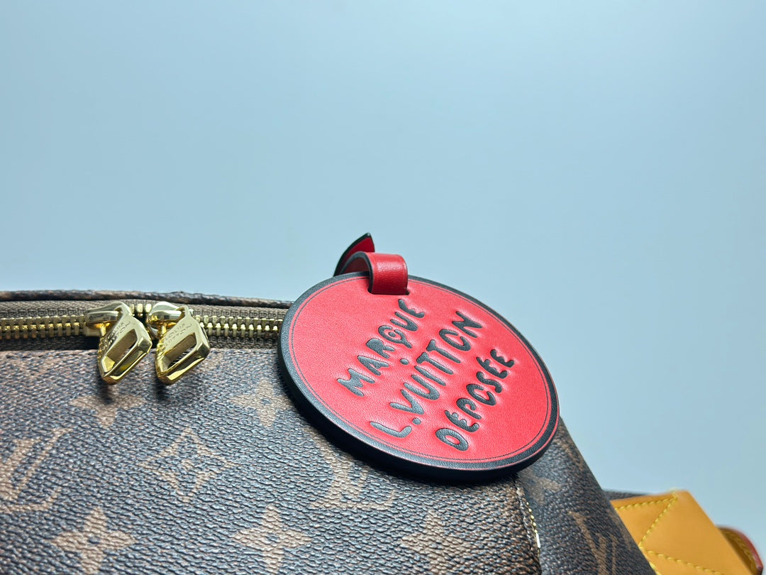 Louis Vuitton Monogram Canvas Bumbag with Red Marque Déposée Tag