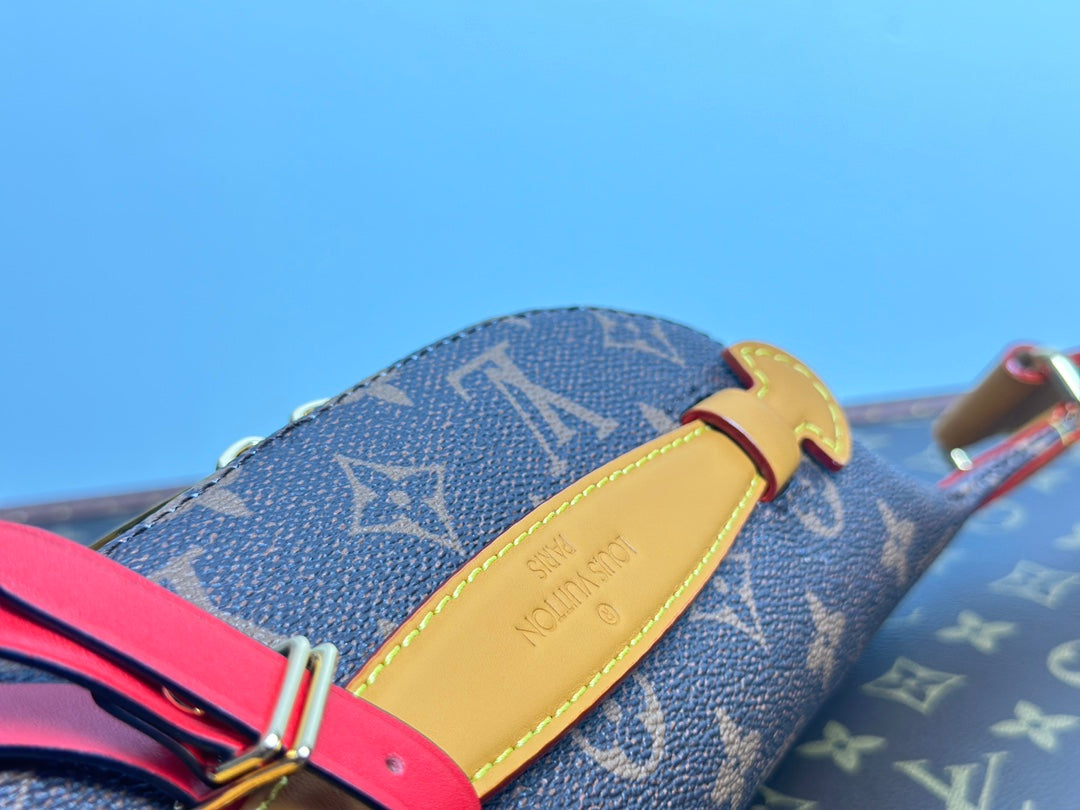 Louis Vuitton Monogram Canvas Bumbag with Red Marque Déposée Tag