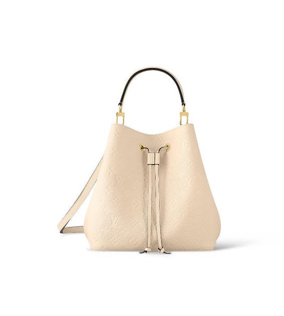 Louis Vuitton NéoNoé MM Monogram Empreinte Leather Bucket Bag - Cream
