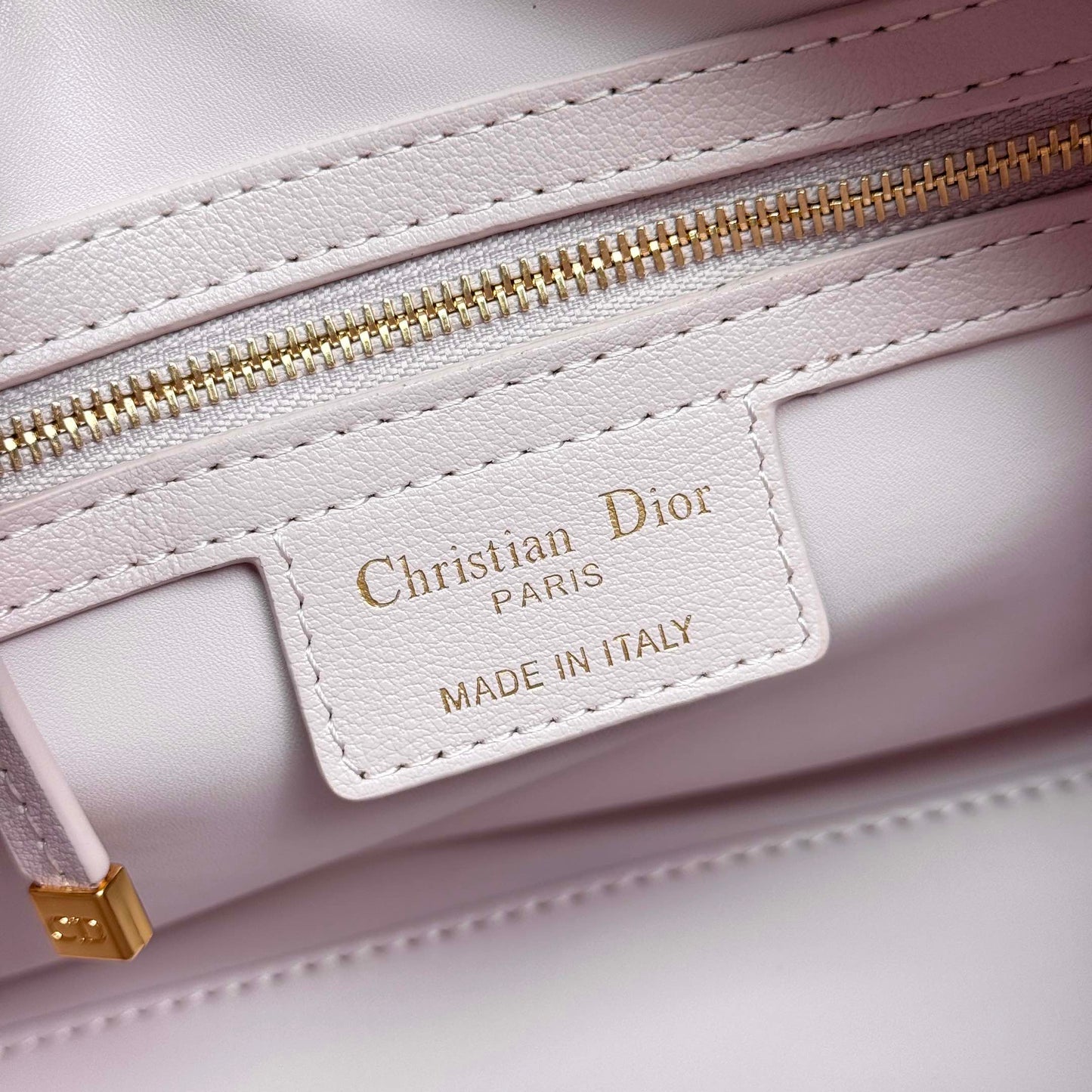 Christian Dior Small Lavender Cannage Lambskin Bowling Bag with Shoulder Strap