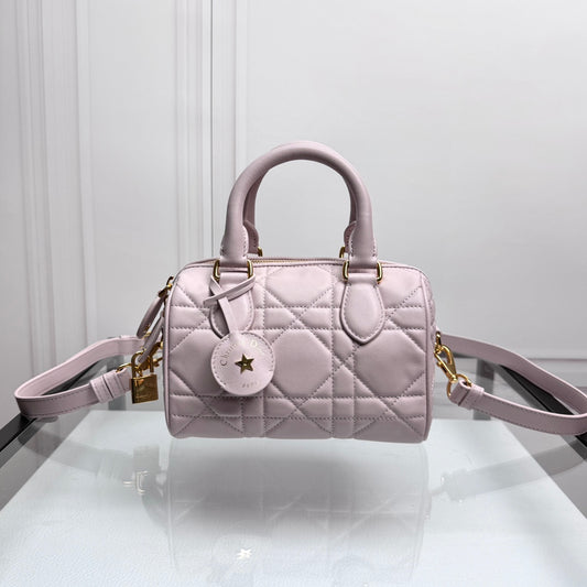Christian Dior Vibe Micro Bowling Bag - Light Purple Quilted Lambskin