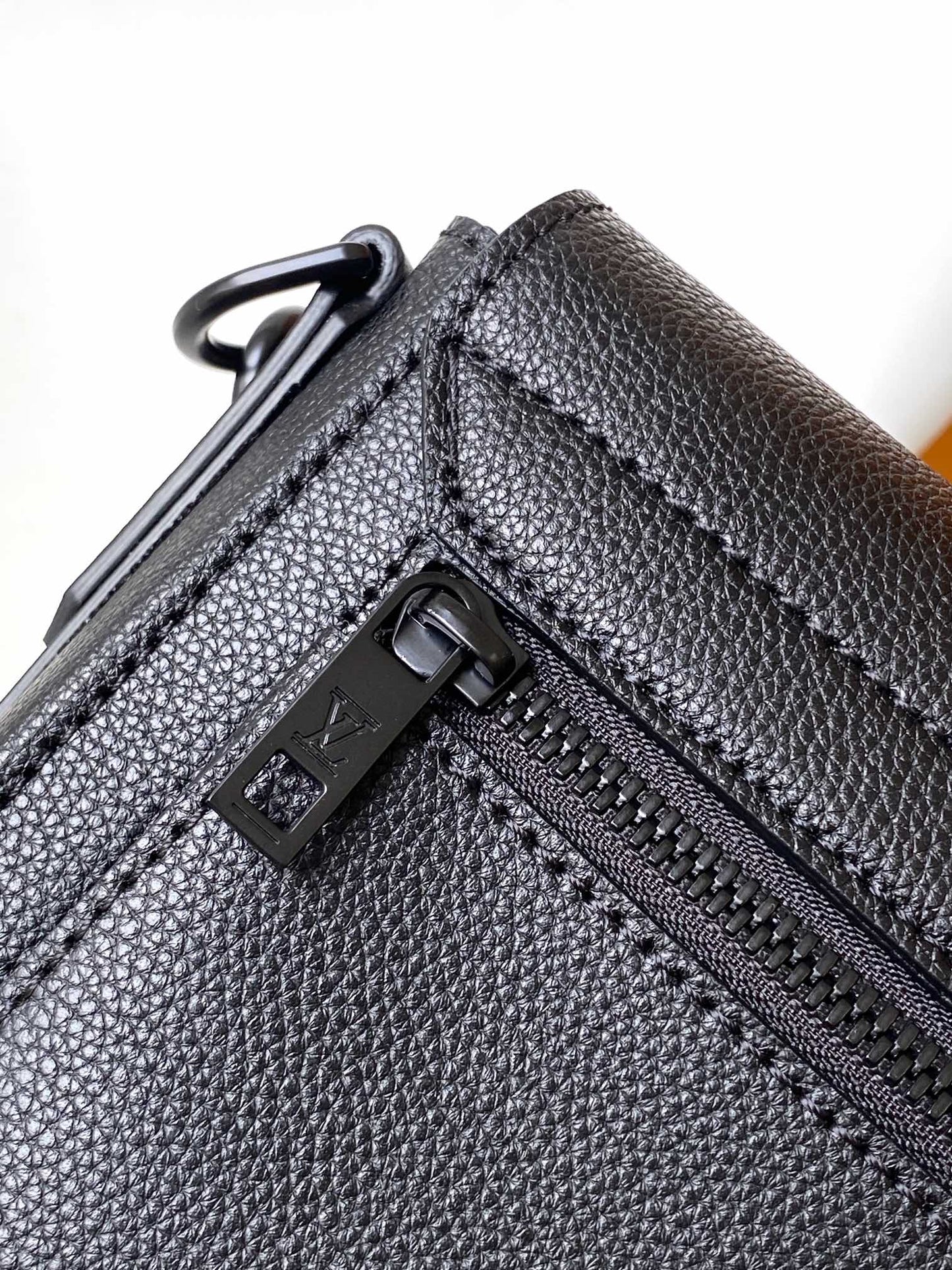 Louis Vuitton S-Lock Messenger Crossbody Bag - Matte Black Taiga Leather