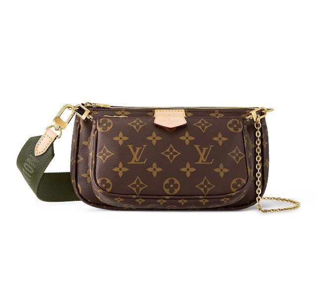 Louis Vuitton Multi Pochette Accessoires Monogram Canvas - Khaki Strap