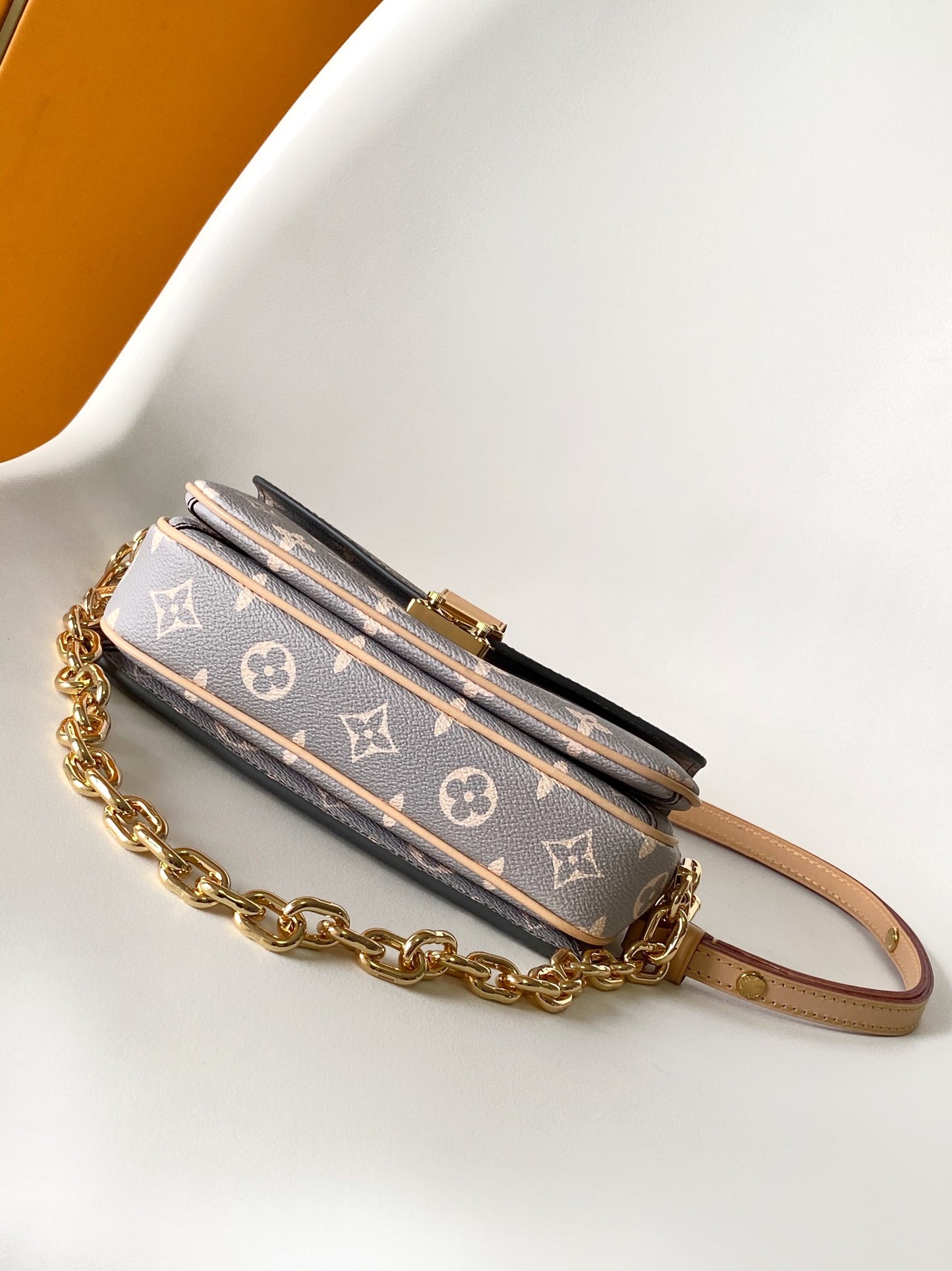 Louis Vuitton Pochette Métis Monogram Empreinte Leather Bag - Grey