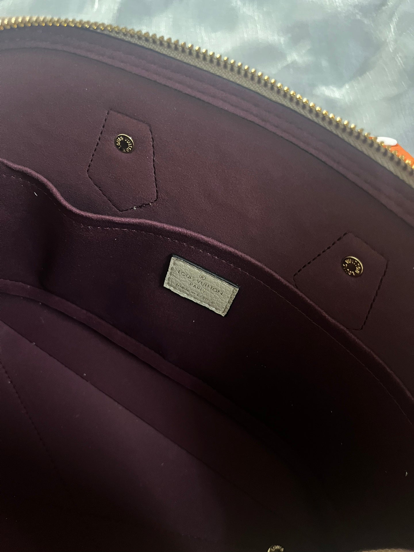 Louis Vuitton Neo Alma PM Monogram Empreinte Leather Turtledove Handbag