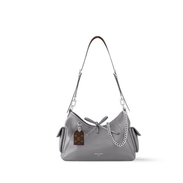 Louis Vuitton Low Key Shoulder Bag - Grey Calfskin Leather