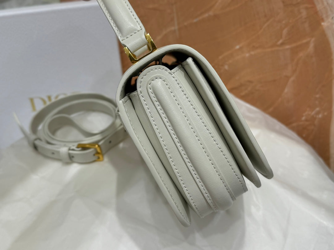 Christian Dior 30 Montaigne Bag with Top Handle - Latte Box Calfskin