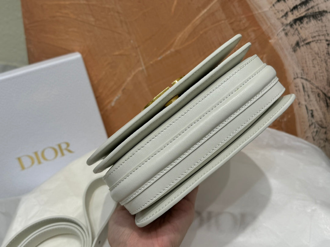 Christian Dior 30 Montaigne Bag with Top Handle - Latte Box Calfskin