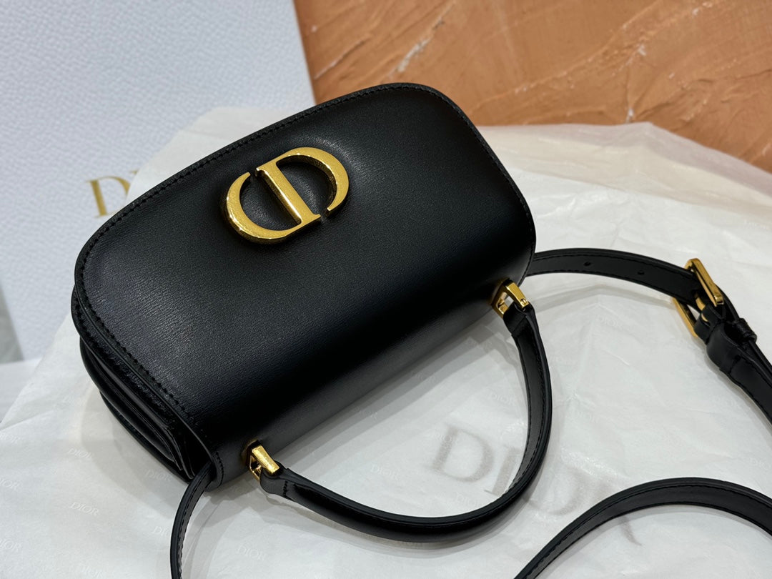 Christian Dior Bobby Bag - Black Calfskin with Gold Hardware