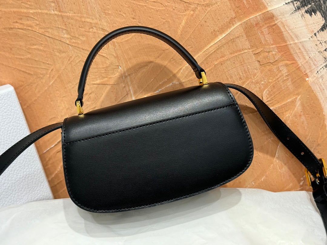Christian Dior Bobby Bag - Black Calfskin with Gold Hardware