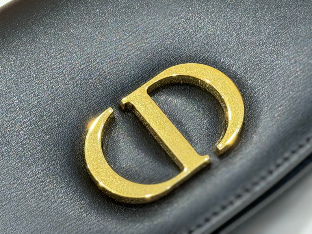 Christian Dior Bobby Bag - Black Calfskin with Gold Hardware