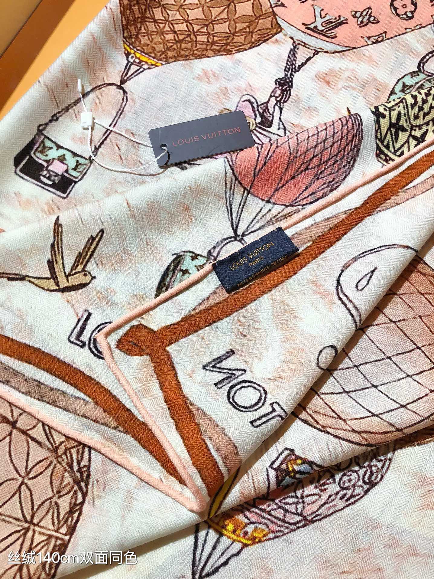 Louis Vuitton Silk Scarf Collection - Designer Printed Bandeau Neck Scarf for Women, Assorted Patterns