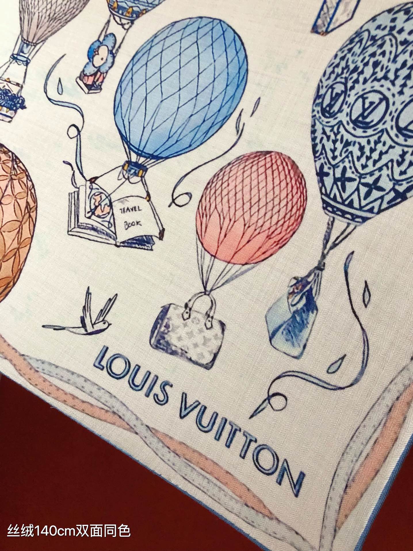 Louis Vuitton Graphic Print Silk Scarf - Luxury Designer Square Scarf for Women