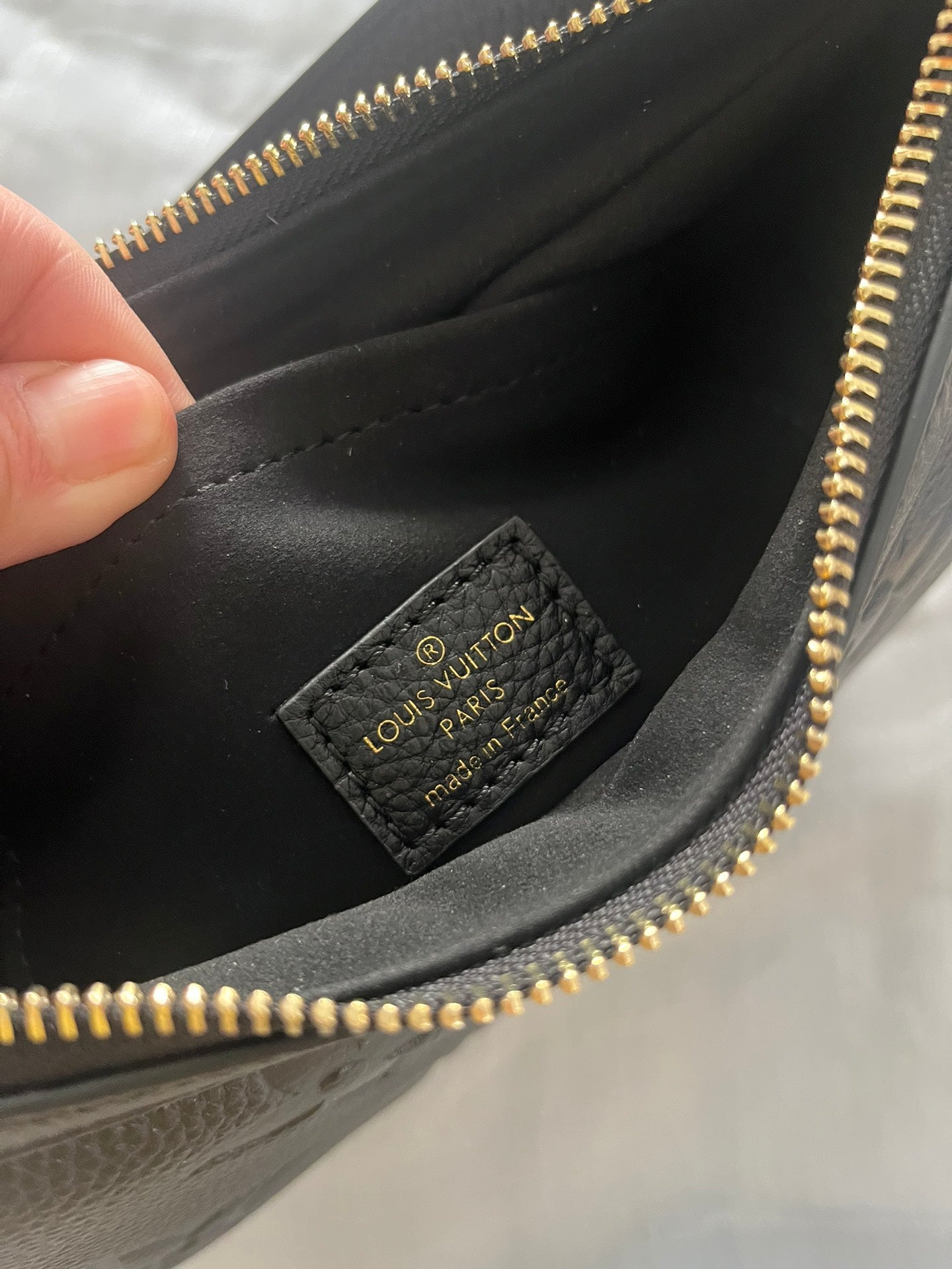 Louis Vuitton Bagatelle Hobo Bag - Monogram Empreinte Leather - Black