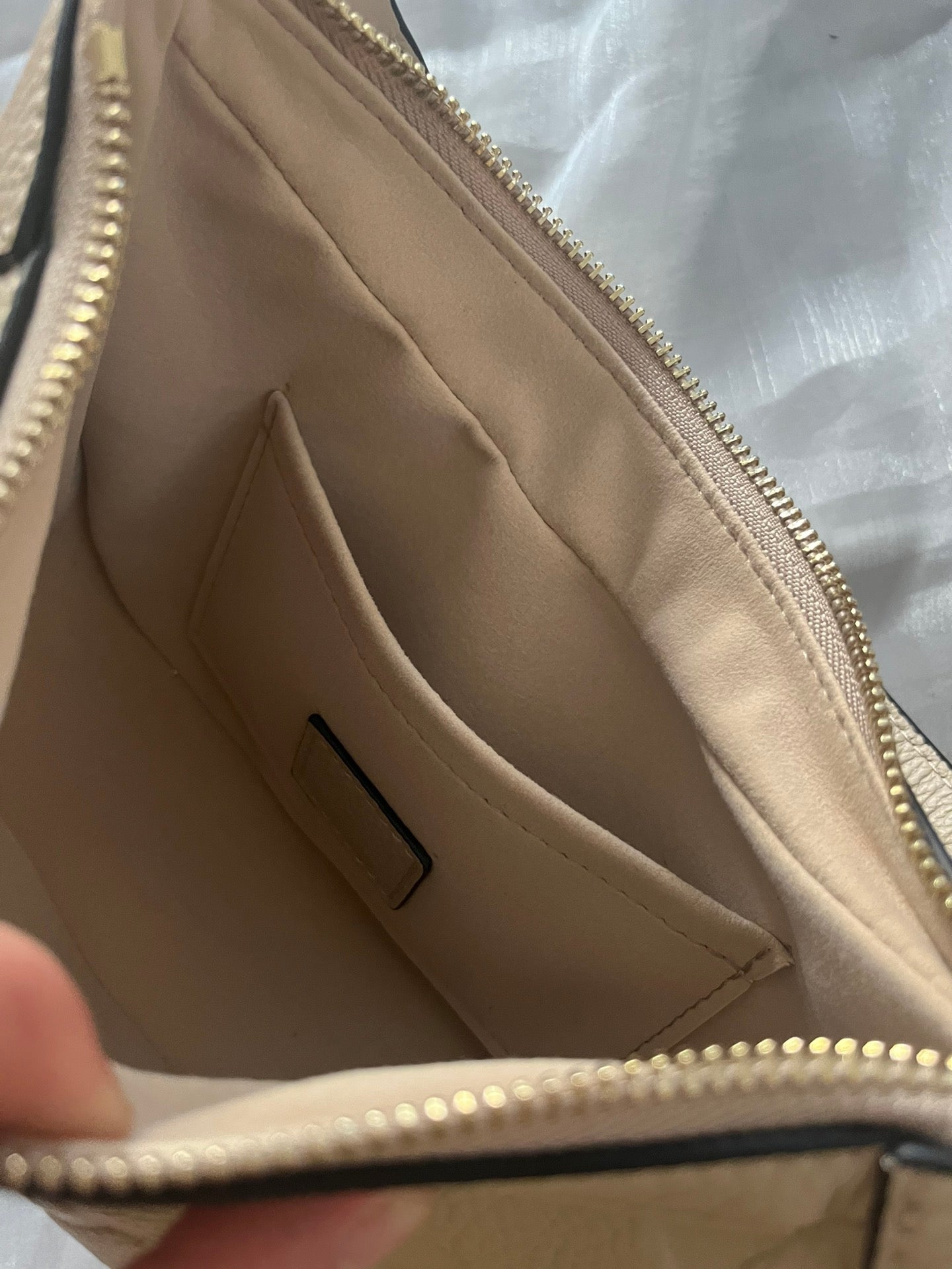 Louis Vuitton Bagatelle Monogram Empreinte Leather Cream Hobo Bag