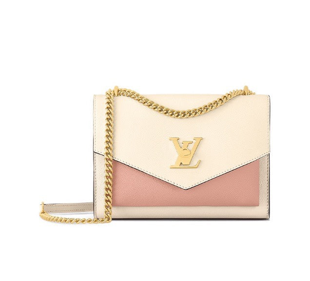 Louis Vuitton Vavin PM Shoulder Bag - Cream and Pink Leather