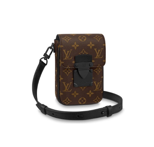 Louis Vuitton S-Lock Vertical Wearable Wallet Monogram Macassar