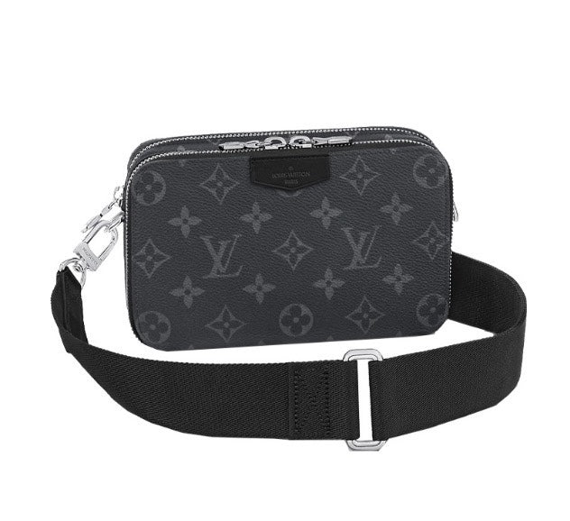 Louis Vuitton Alpha Messenger Bag Monogram Eclipse Canvas - Black/Grey