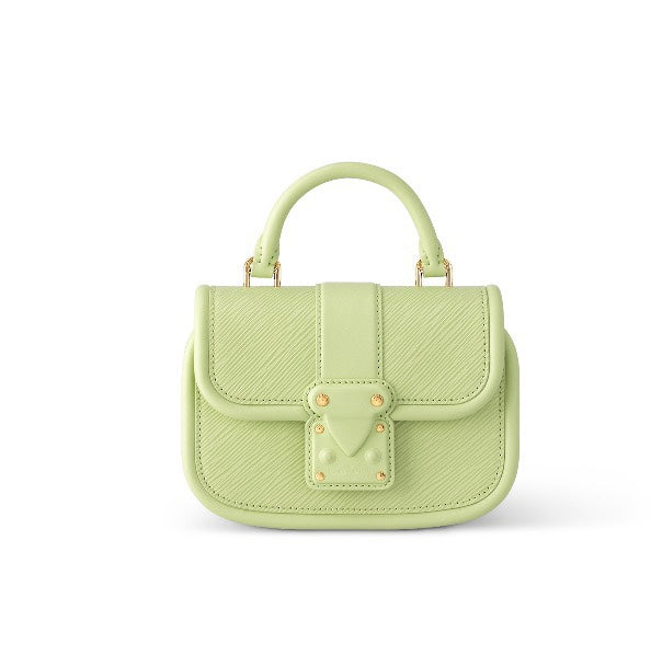 Louis Vuitton Saumur BB Mahina Leather Handbag - Pale Green