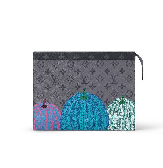 Louis Vuitton x Yayoi Kusama Monogram Eclipse Pumpkin Toiletry Pouch 26 Grey/Blue