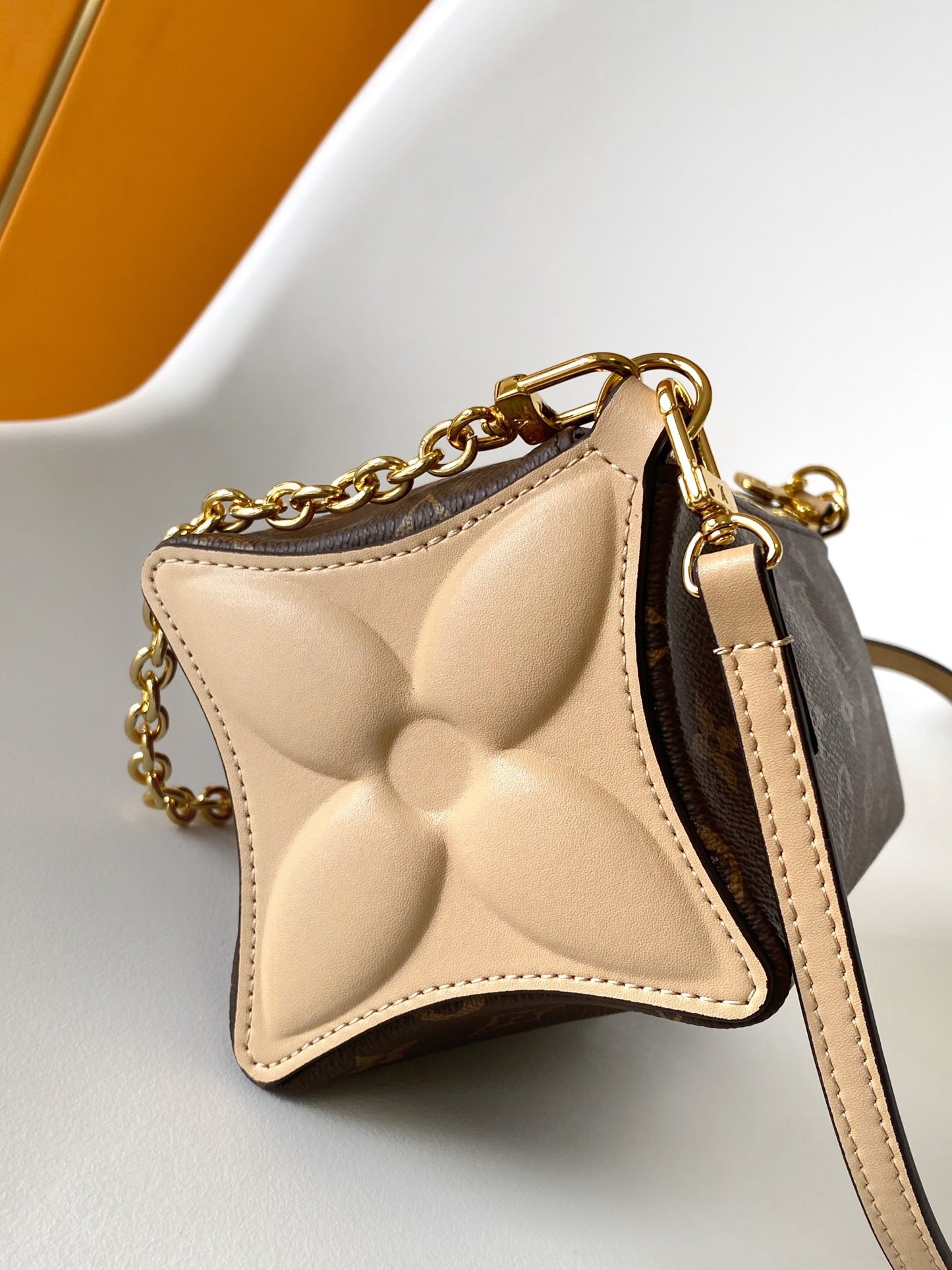 Louis Vuitton Monogram Canvas Star-Shaped Crossbody Bag with Gold Chain