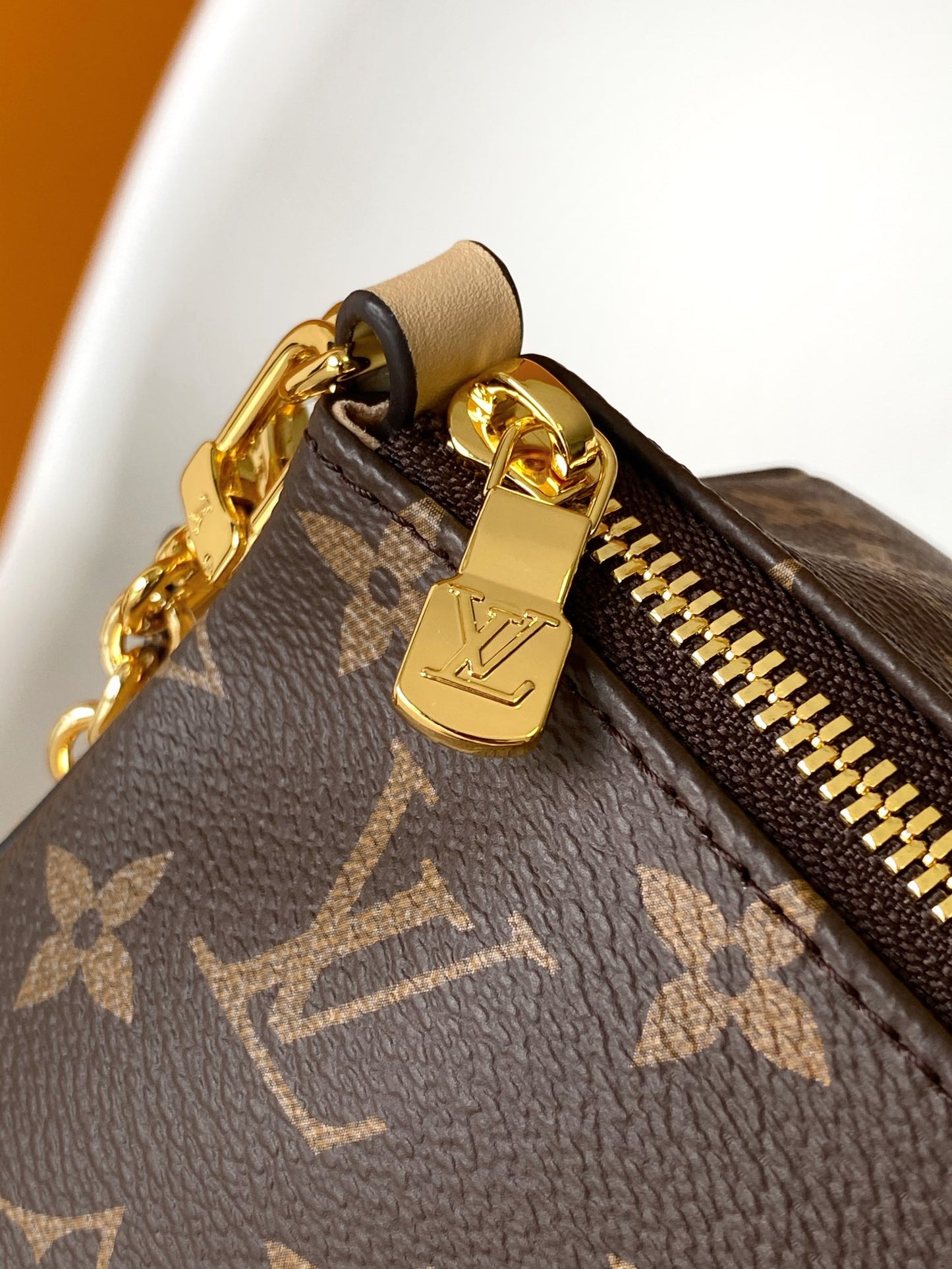 Louis Vuitton Monogram Canvas Star-Shaped Crossbody Bag with Gold Chain