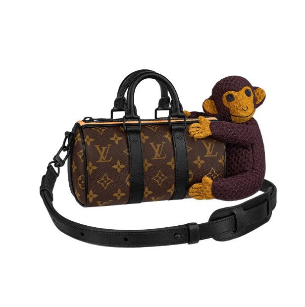 Louis Vuitton Keepall XS Monogram Canvas with Monkey Doll