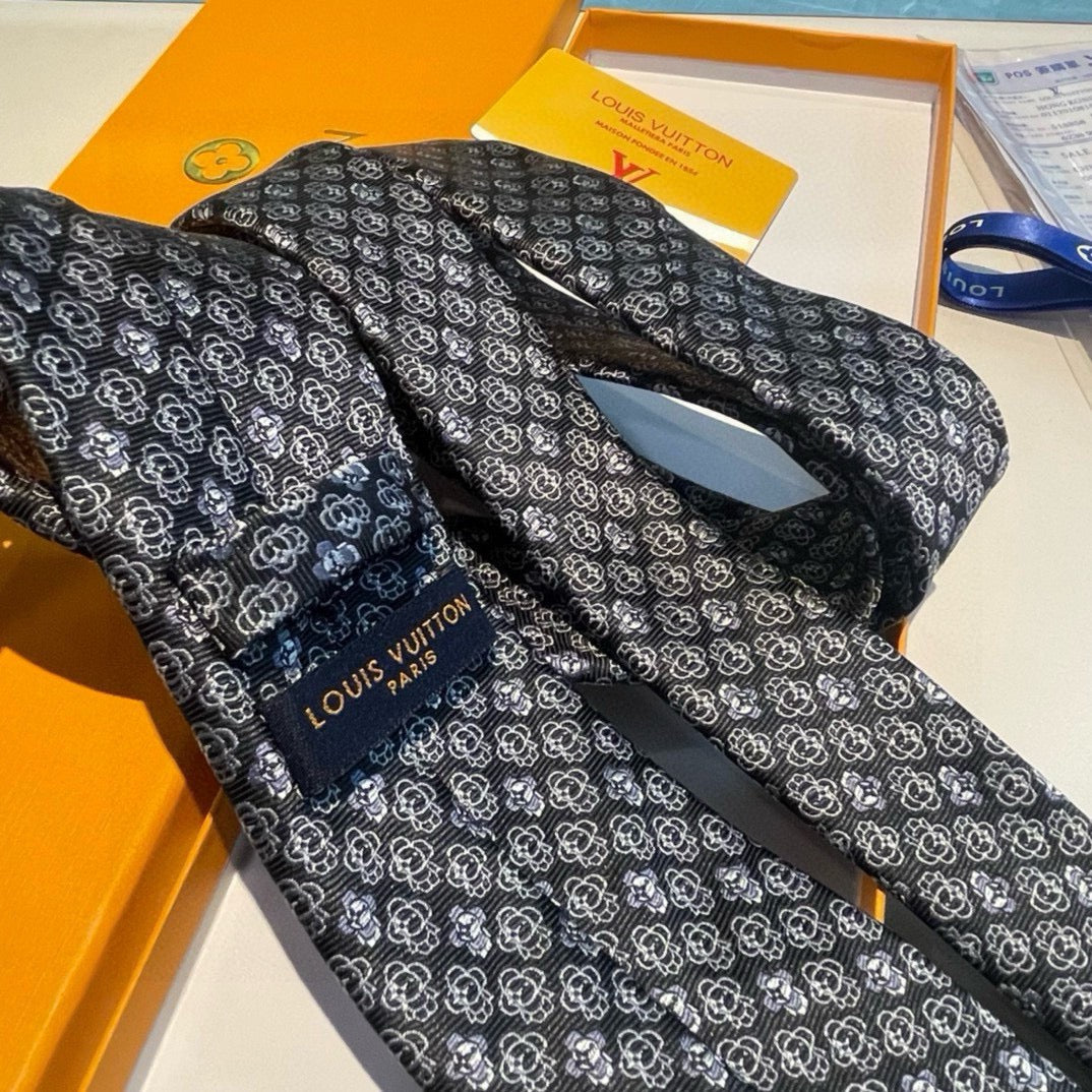 Louis Vuitton Men's Monogram Silk Ties - Luxury Designer Neckties in Various Colors