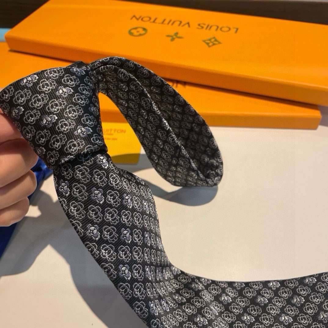 Louis Vuitton Men's Monogram Silk Ties - Luxury Designer Neckties in Various Colors