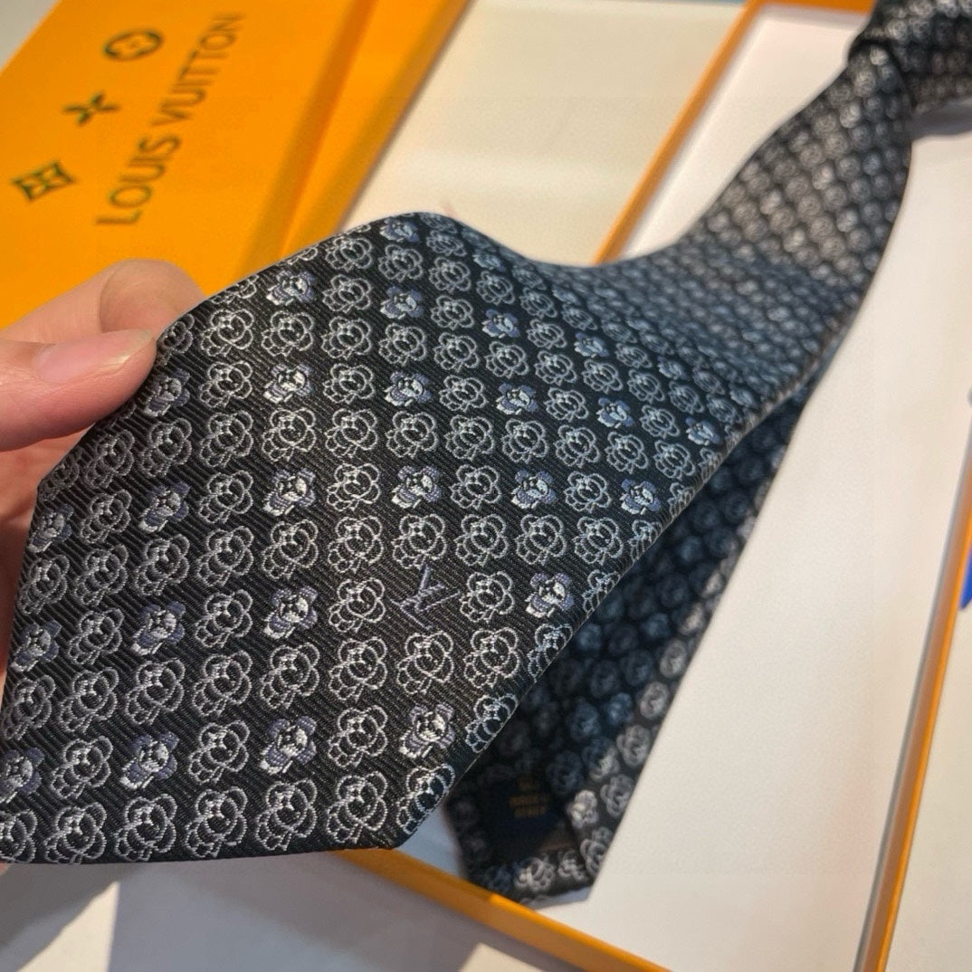 Louis Vuitton Men's Monogram Silk Ties - Luxury Designer Neckties in Various Colors