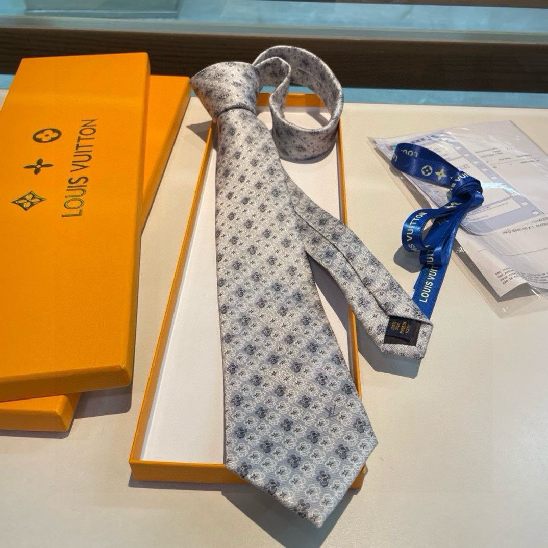 Louis Vuitton Monogram Men's Silk Tie Collection - Luxury Designer Silk Neckties in Assorted Colors