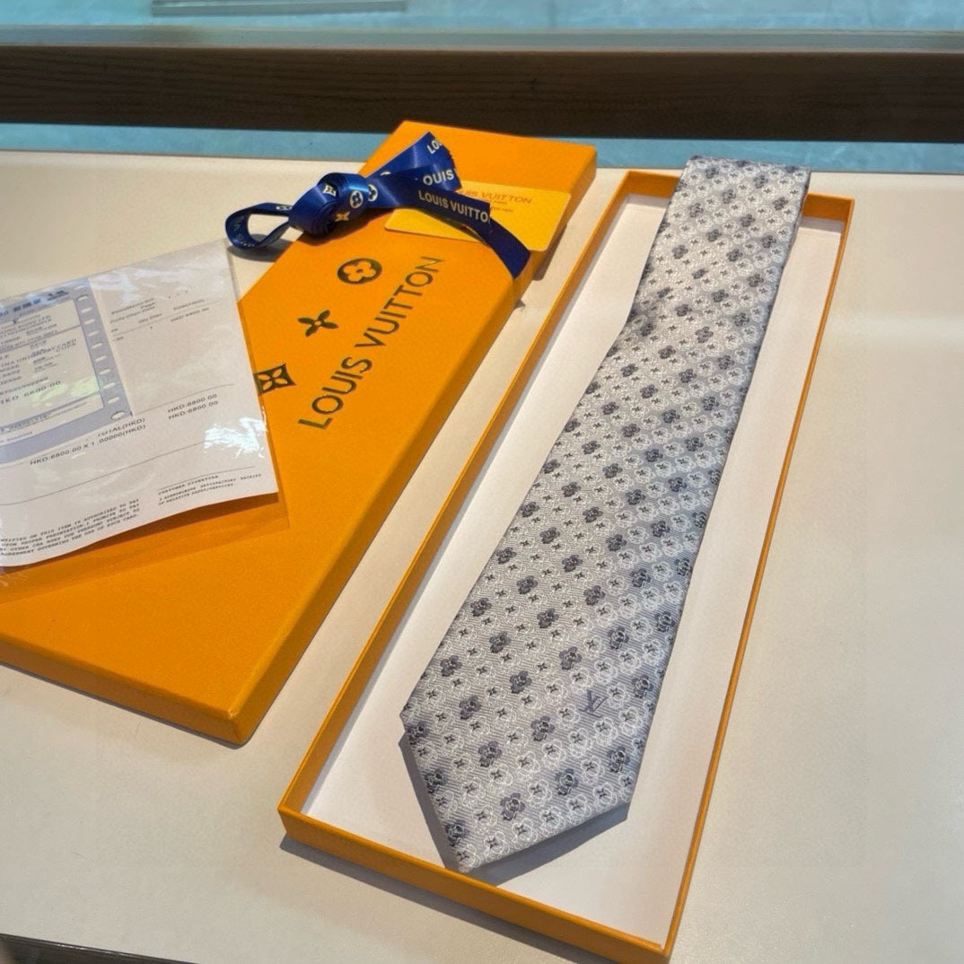Louis Vuitton Monogram Men's Silk Tie Collection - Luxury Designer Silk Neckties in Assorted Colors