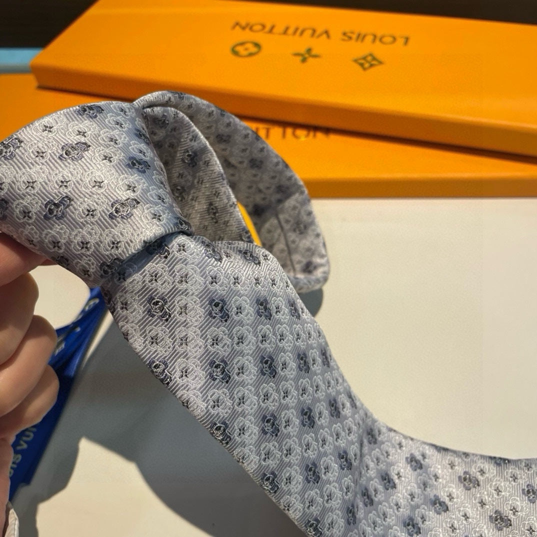 Louis Vuitton Monogram Men's Silk Tie Collection - Luxury Designer Silk Neckties in Assorted Colors