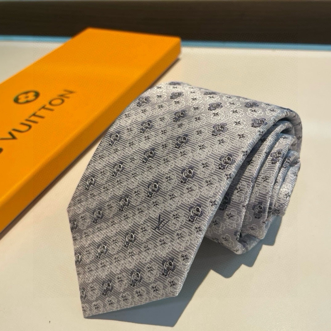 Louis Vuitton Monogram Men's Silk Tie Collection - Luxury Designer Silk Neckties in Assorted Colors
