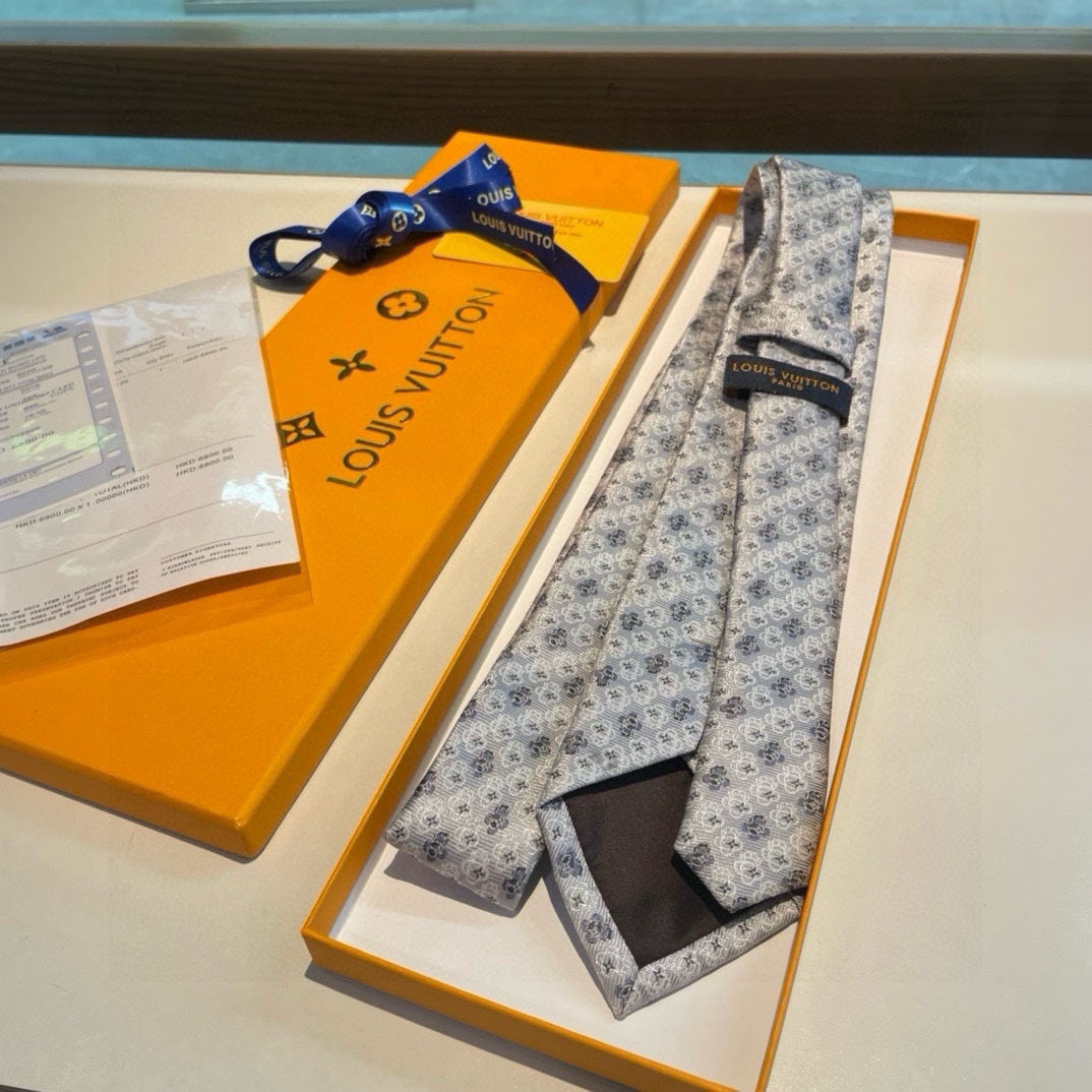 Louis Vuitton Monogram Men's Silk Tie Collection - Luxury Designer Silk Neckties in Assorted Colors