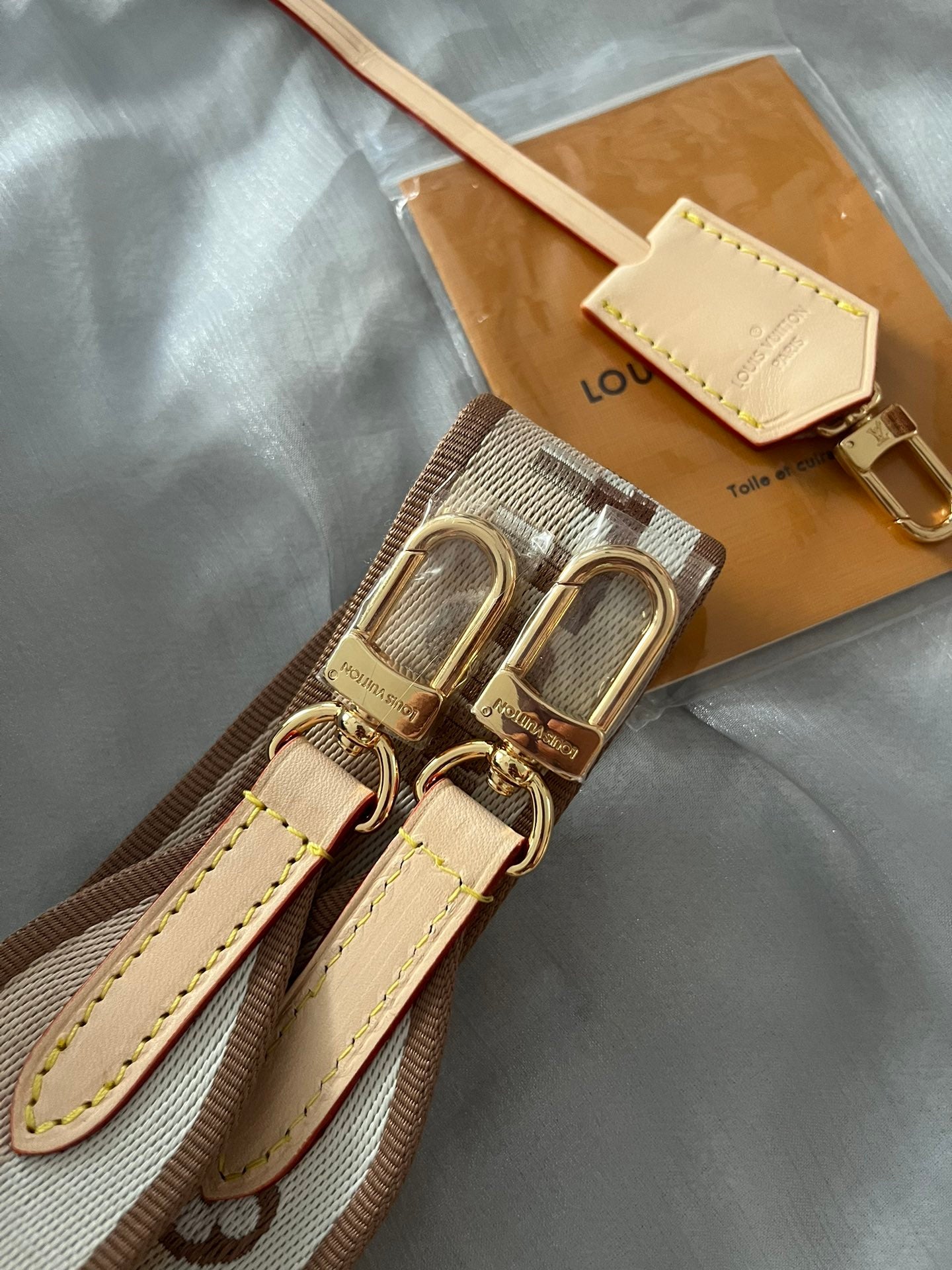 Louis Vuitton Nano Speedy Monogram Canvas Handbag with Textile Strap
