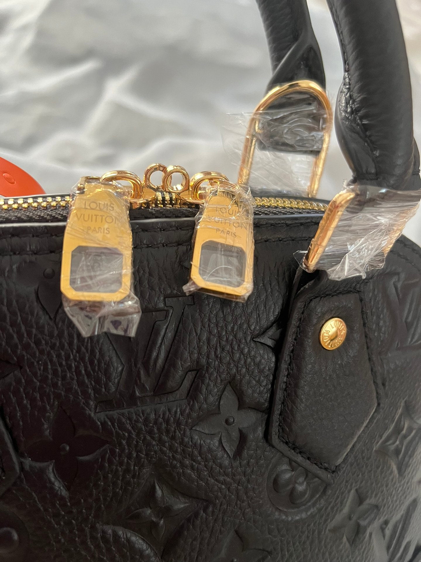Louis Vuitton Alma BB Monogram Empreinte Leather Handbag - Noir