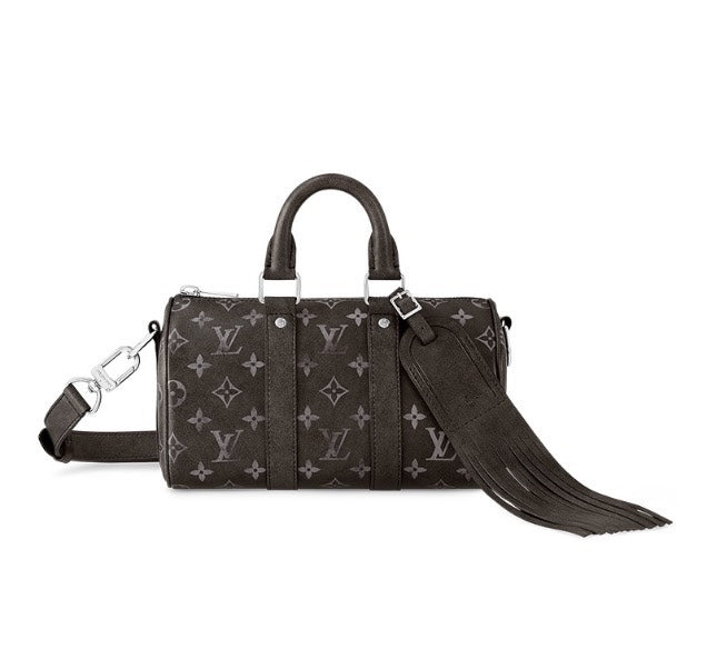 Louis Vuitton Keepall Bandoulière 25 Monogram Eclipse Canvas Black