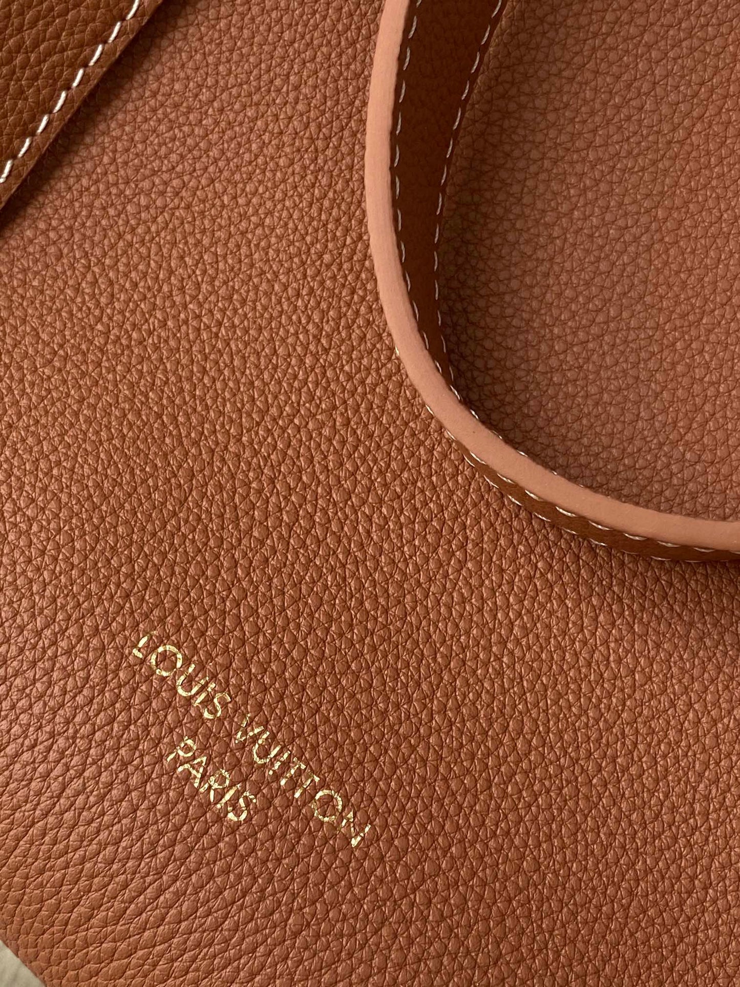Lancaster Paris Foulonne Double Large Leather Tote Bag - Camel