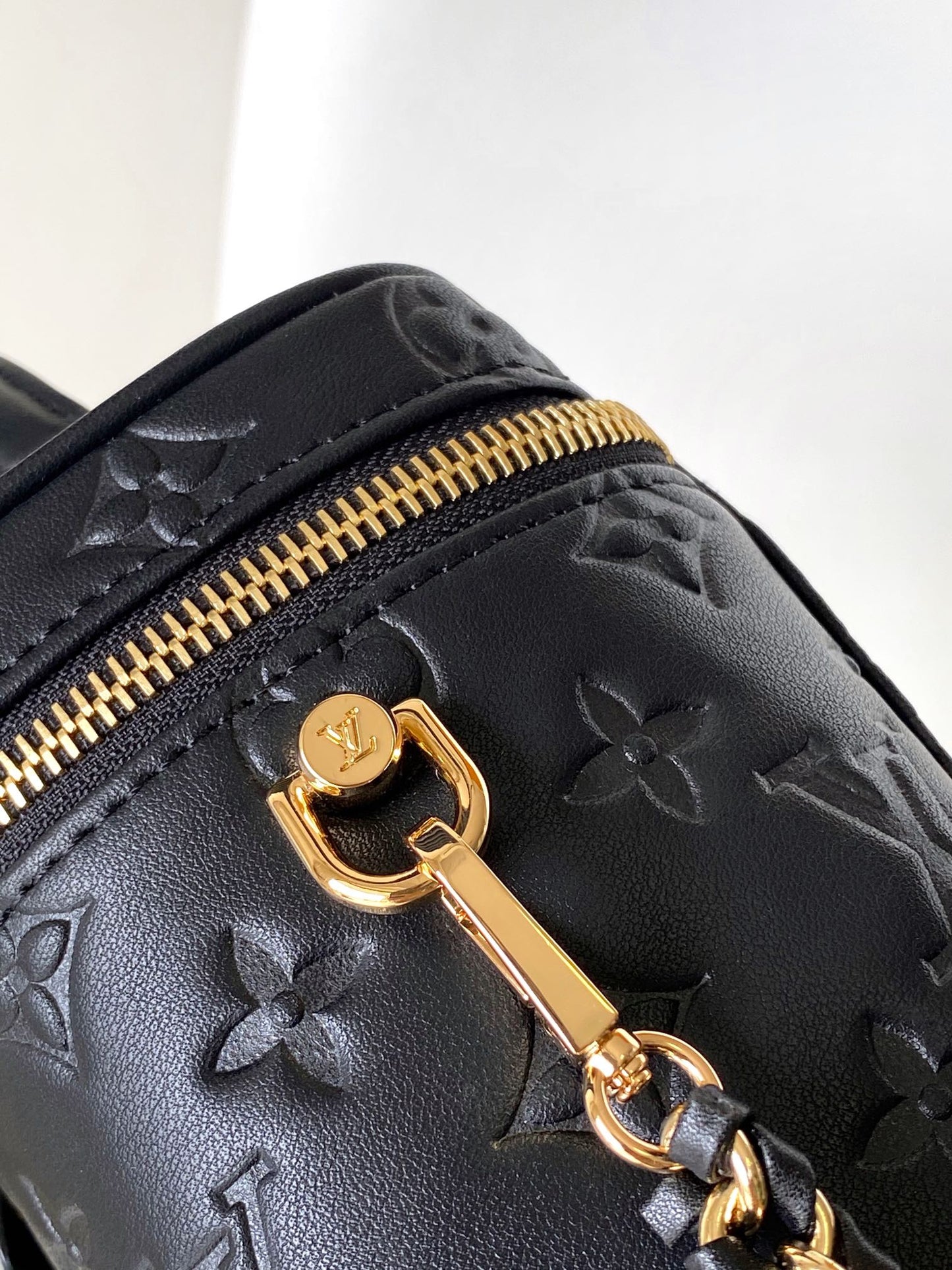 Louis Vuitton Vanity PM Monogram Empreinte Black Leather Handbag