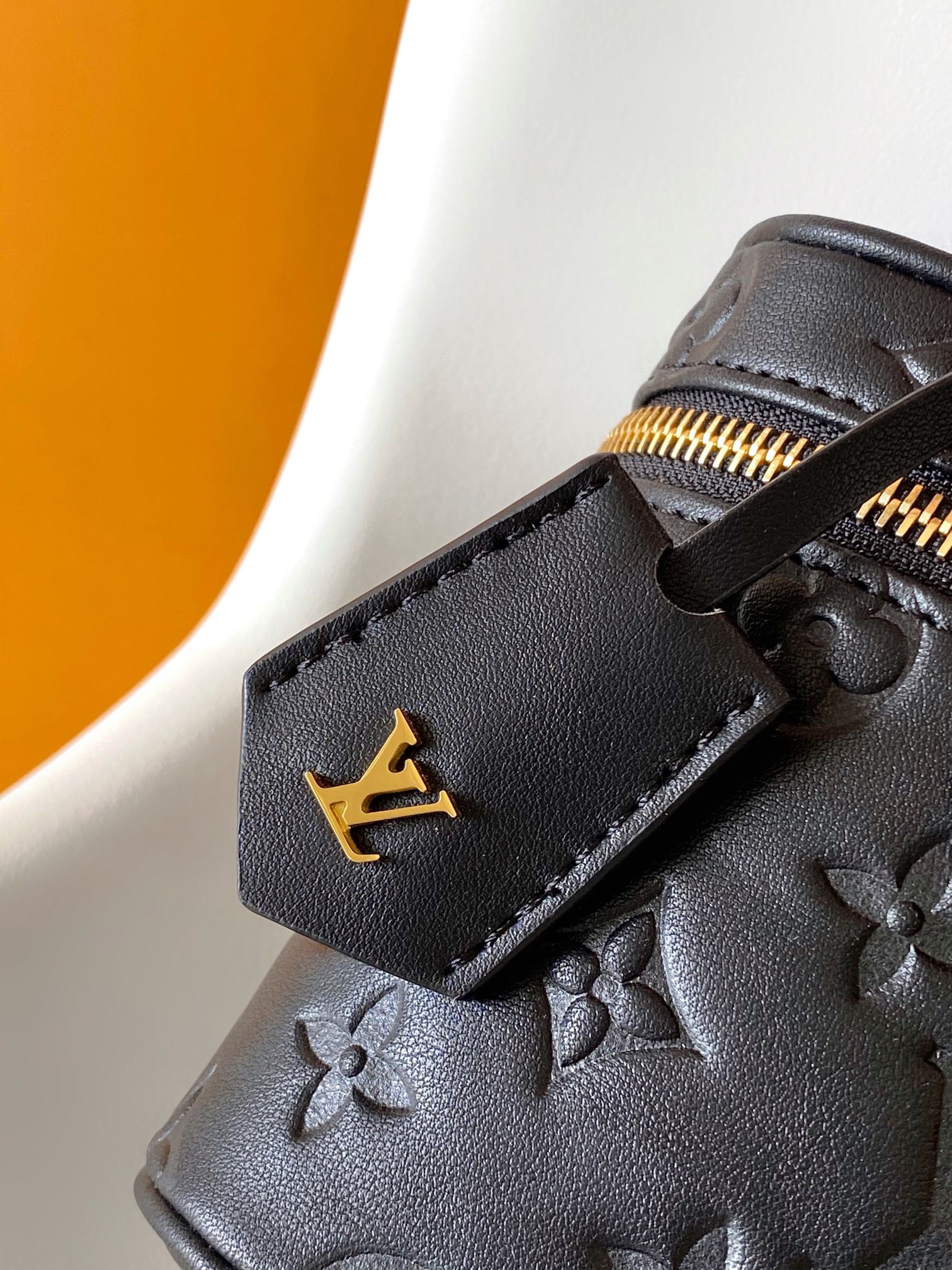 Louis Vuitton Vanity PM Monogram Empreinte Black Leather Handbag