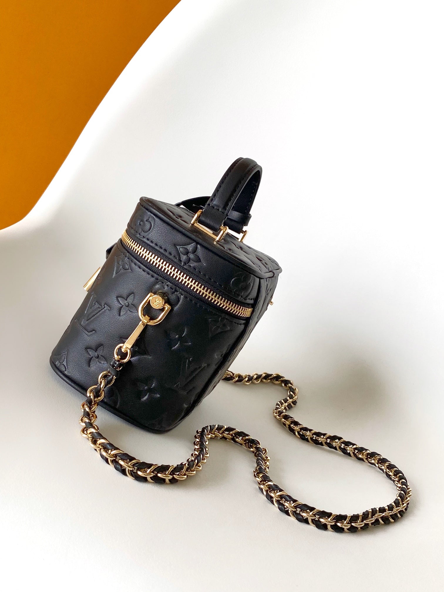 Louis Vuitton Vanity PM Monogram Empreinte Black Leather Handbag