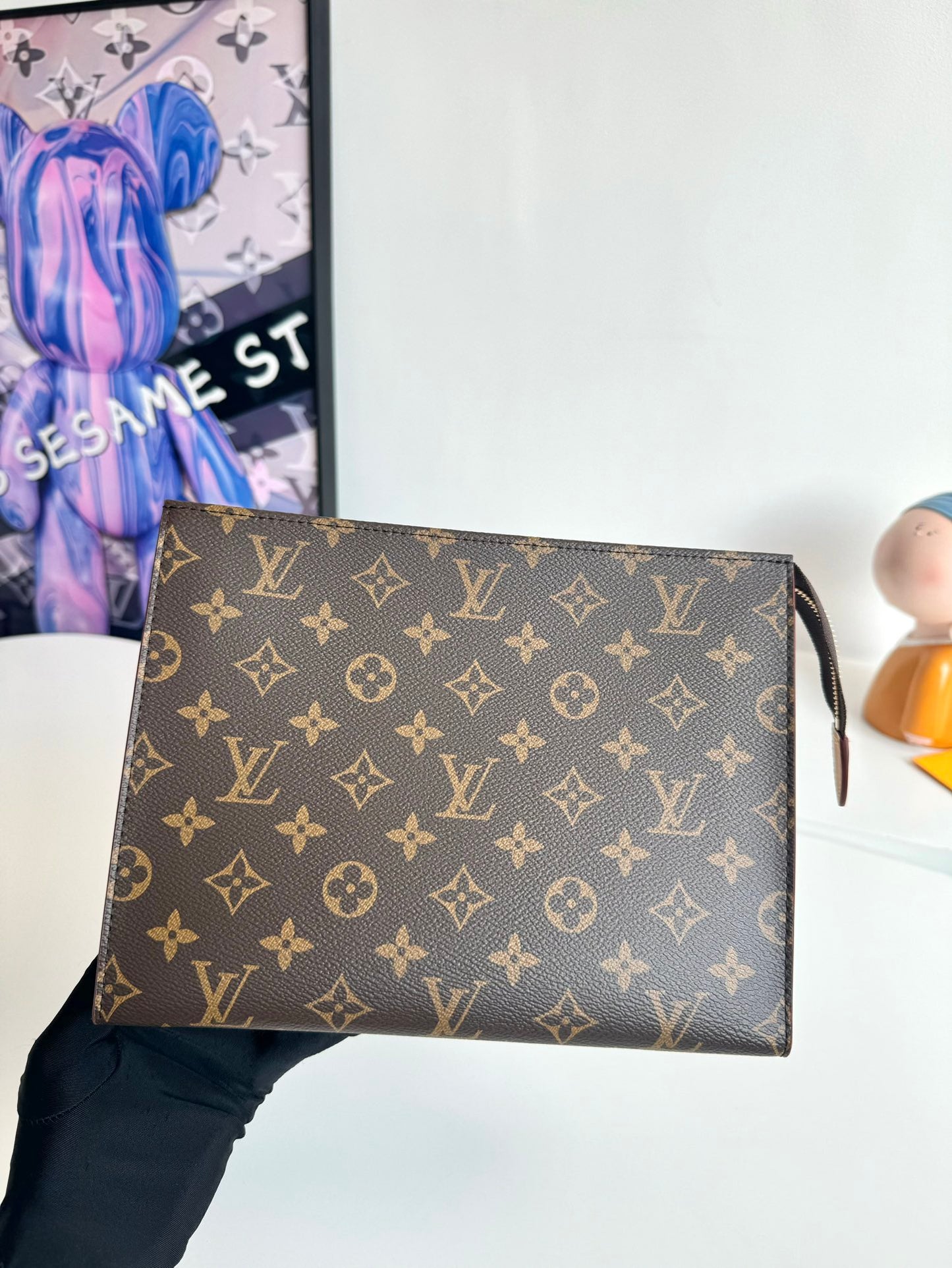 Louis Vuitton Monogram Canvas Pochette Voyage MM - Brown Luxury Clutch